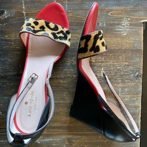 Kate Spade Chetah Print Wedges